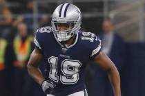 Dallas Cowboys wide receiver Amari Cooper (19) during an NFL football game against the Los Ange ...