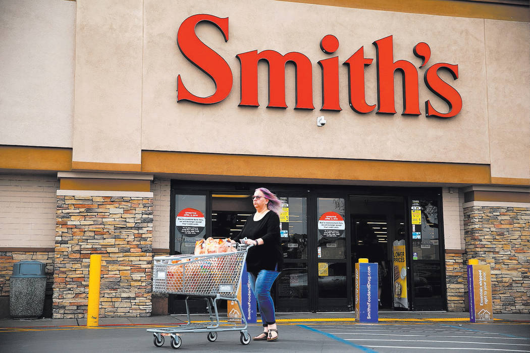 The Smith's grocery store at 850 S Rancho Dr, in Las Vegas, Friday, March 1, 2019. Smith&#x2019 ...