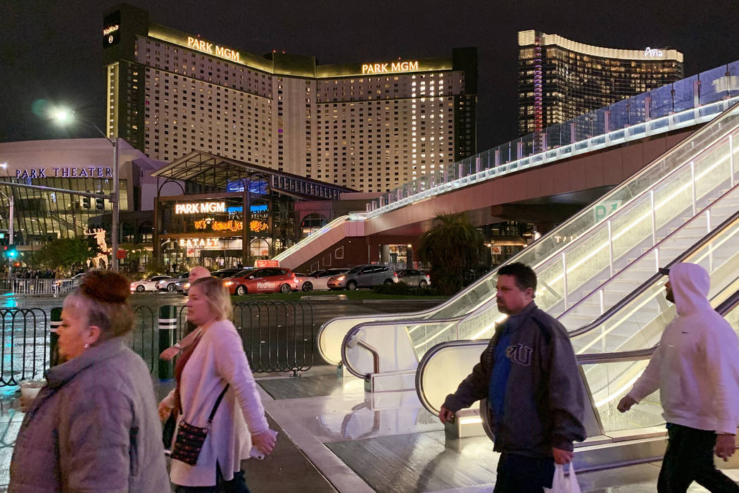 New Las Vegas Strip bridge opens to pedestrians The Strip Local
