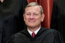 FILE - This Nov. 30, 2018, file photo shows Chief Justice of the United States, John G. Roberts ...