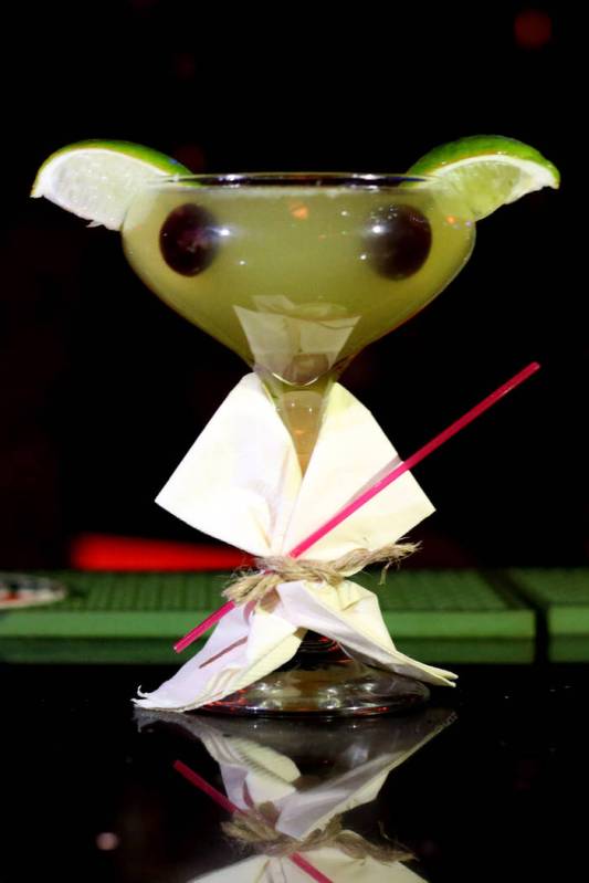 A Baby Yoda cocktail at the Golden Tiki in Las Vegas on Monday, Dec. 23, 2019. Elizabeth Page B ...