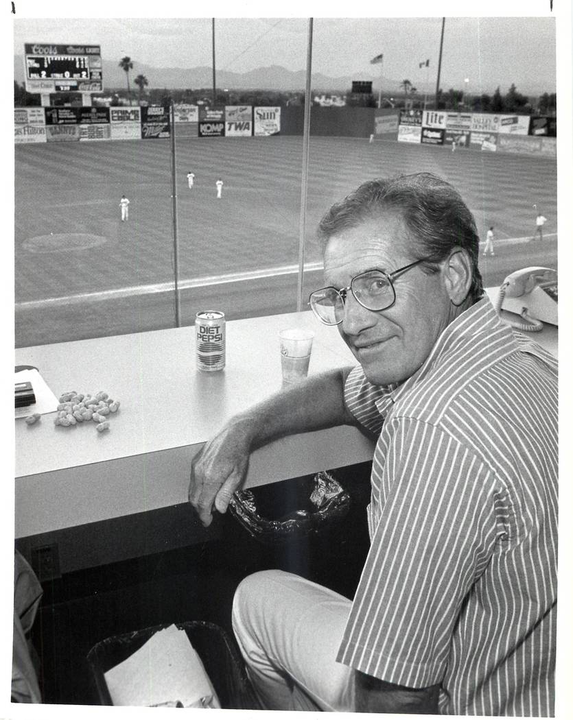 Larry Koentopp, who led the move to bring Triple-A baseball to Las Vegas in 1983, is shown in 1 ...