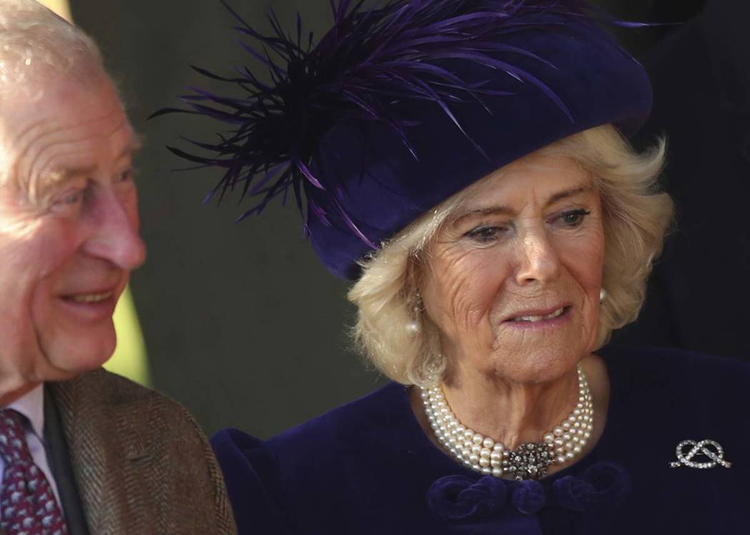 Britain's Prince Charles, Prince of Wales and Camilla, Duchess of Cornwall after attending a Ch ...