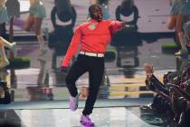 FILE - In this June 23, 2019 file photo, DaBaby performs "Sugar" at the BET Awards at ...