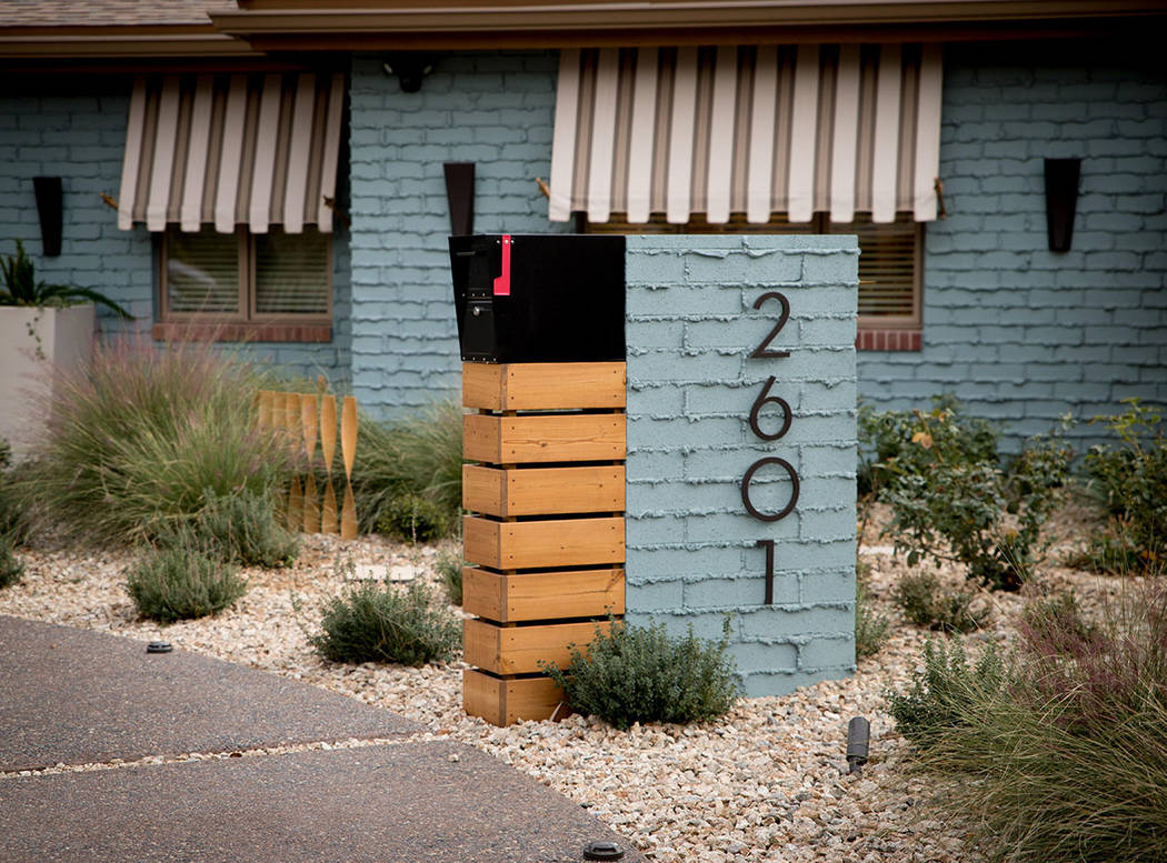 The home's mail box got an update. (Tonya Harvey Real Estate Millions)