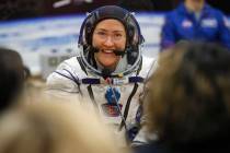 FILE - In this Thursday, March 14, 2019 file photo, U.S. astronaut Christina Koch, member of th ...