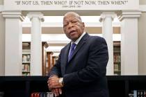 U.S. Rep. John Lewis, D-Ga., poses for a photograph in the Nashville Public Library in Nashvill ...
