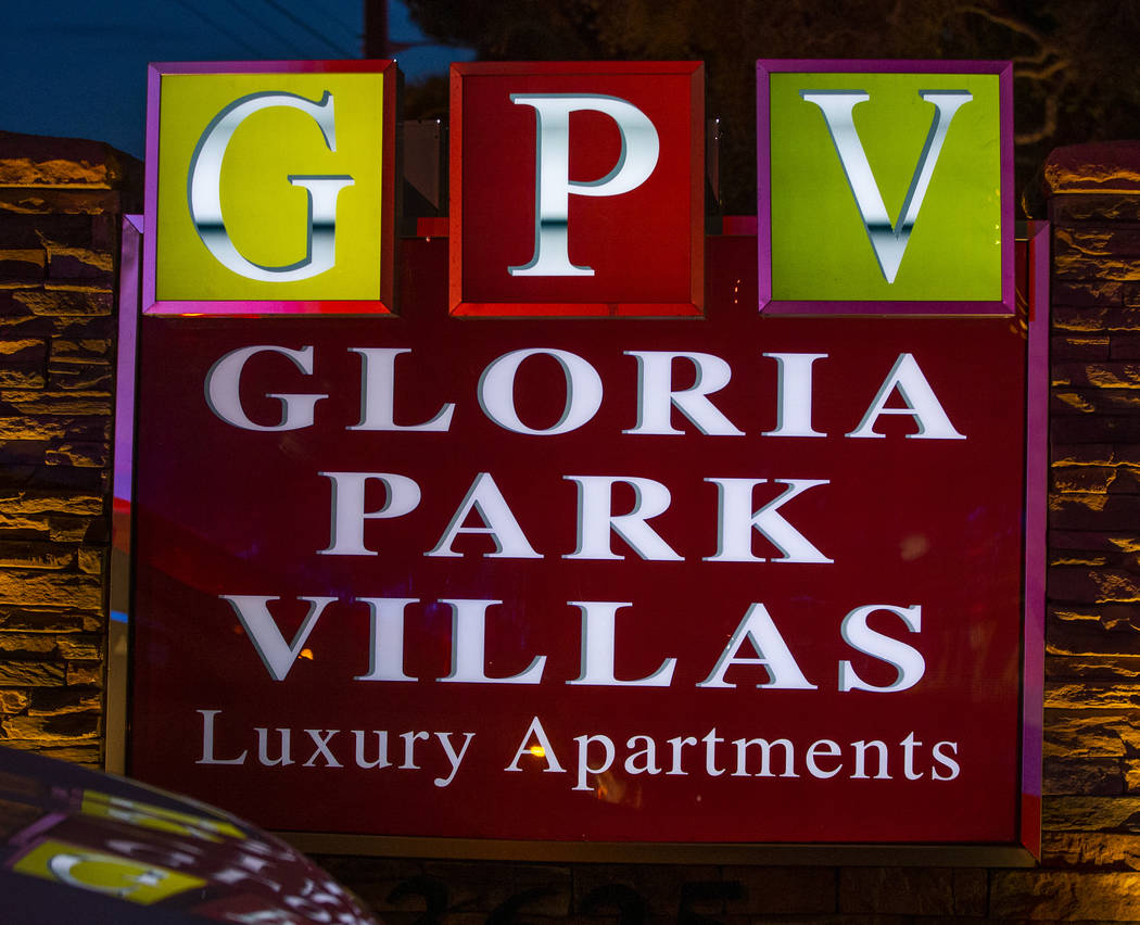Gloria Park Villas on Monday, Dec. 30, 2019, in Las Vegas. (L.E. Baskow/Las Vegas Review-Journa ...