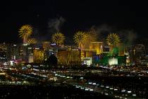 New Year’s fireworks explode over the Las Vegas Strip ringing in 2019. Richard Brian Las ...