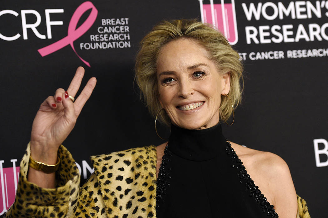 FILE - In this Feb. 28, 2019, file photo, actress Sharon Stone poses at the 2019 "An Unfor ...