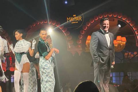 Steve Judkins is shown at Mayfair Supper Club on Monday, Dec. 30, 2019. (John Katsilometes/Las ...