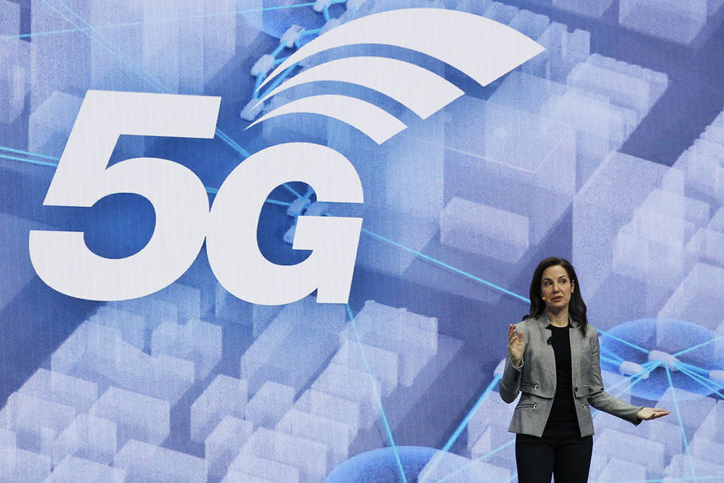 Emily Becher, senior vice president head of Samsung NEXT Global, speaks about 5G interconnected ...
