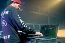 Dillon Francis performs on the Friends Rule Tour at Terminal 5 on Sunday, Jan. 18, 2015, in New ...