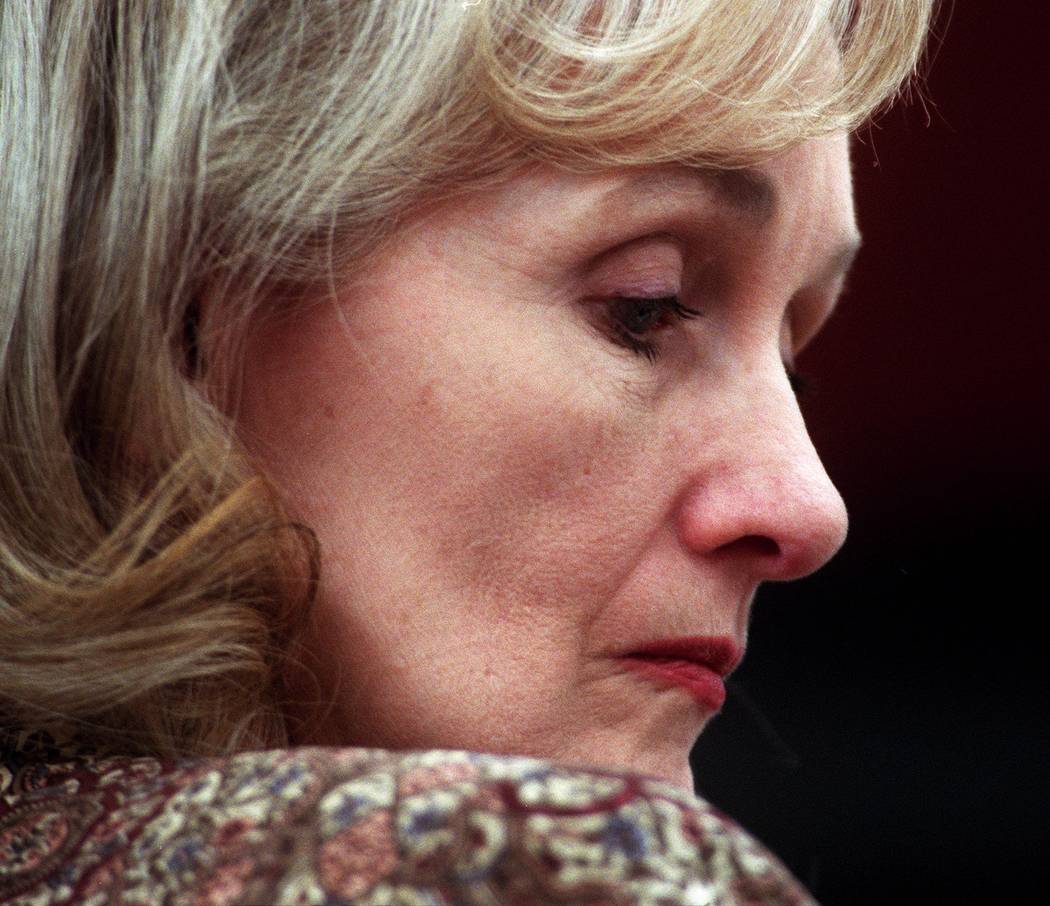 Margaret Rudin listens to testimony in court on April 6, 2001. (Las Vegas Review-Journal file)