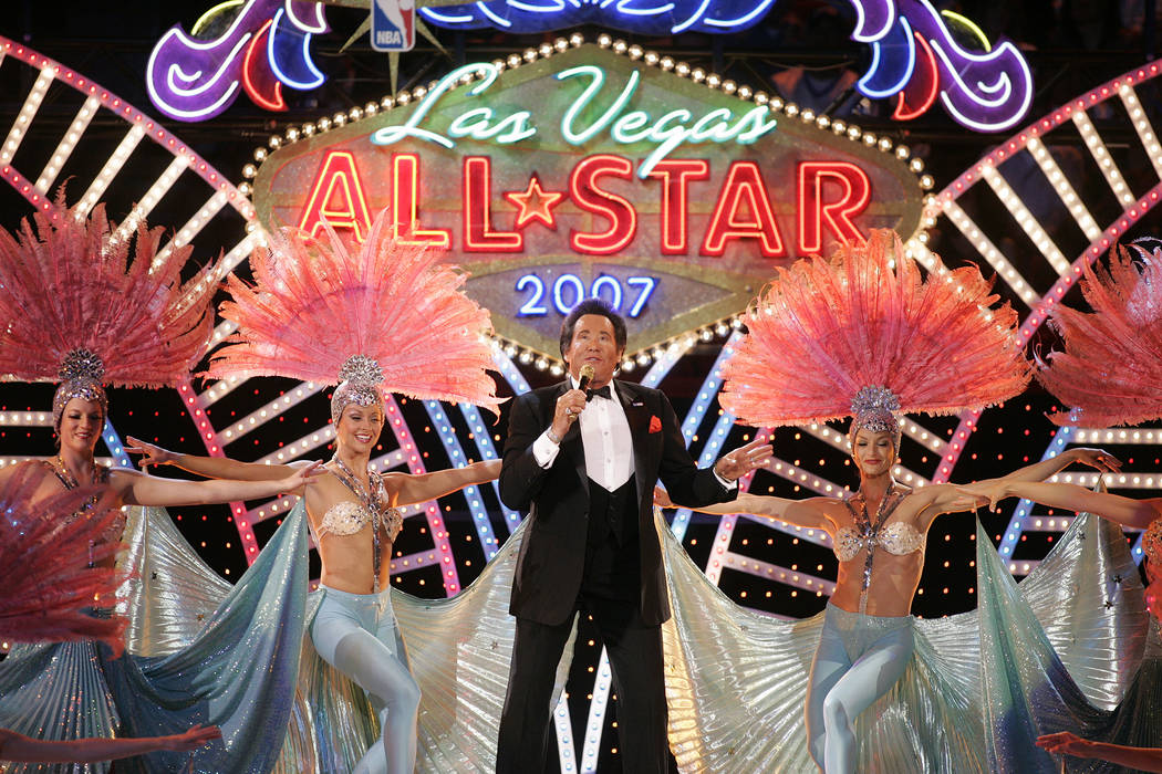 Wayne Newton performs before the start of the 2007 NBA All-Star game at the Thomas & Mack C ...
