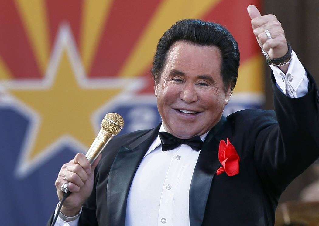 In this Feb. 14, 2012 file photo, Entertainer Wayne Newton performs during the 100th Anniversar ...