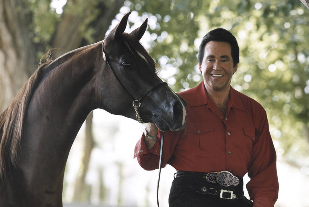 Wayne Newton with his horse. (Courtesy)