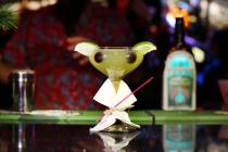 A Baby Yoda cocktail is pictured at the Golden Tiki in Las Vegas on Monday, Dec. 23, 2019. Eliz ...