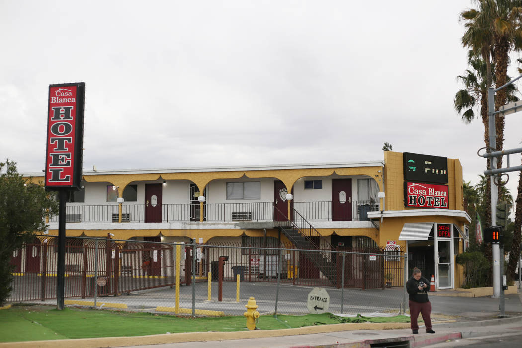 The Casa Blanca Hotel is pictured at 2401 N. Las Vegas Blvd. in North Las Vegas on Monday, Dec. ...