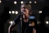 Keith Urban performs "We Were" at the CMT Music Awards on Wednesday, June 5, 2019, at ...