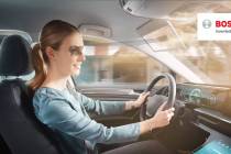 Bosch introduced a few of its projects Monday — including a virtual visor for vehicles. (Bosch)