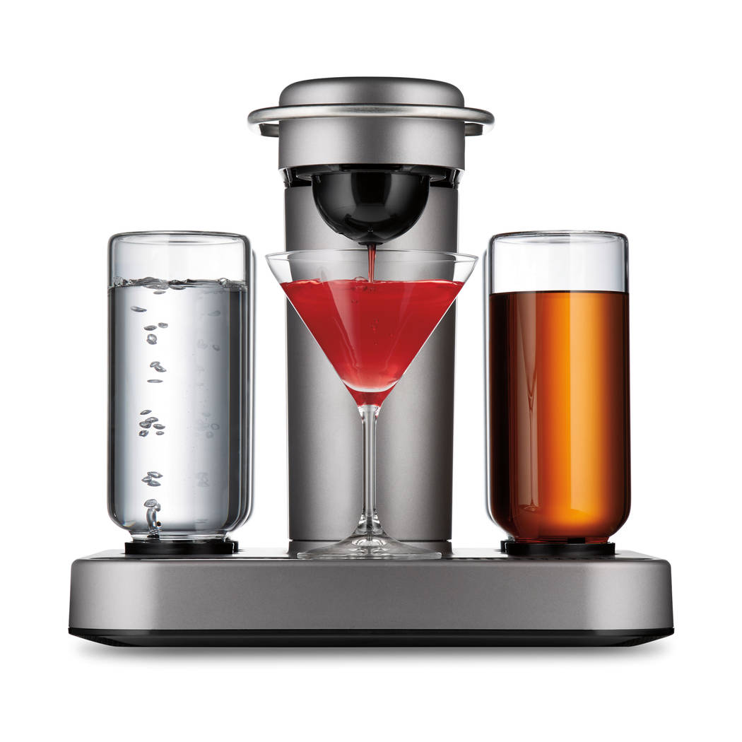 Bartesian Bartesian's cocktail capsules enable it to mix drinks.