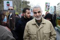 In this Thursday, Feb. 11, 2016, file photo, Qassem Soleimani, commander of Iran's Quds Force, ...