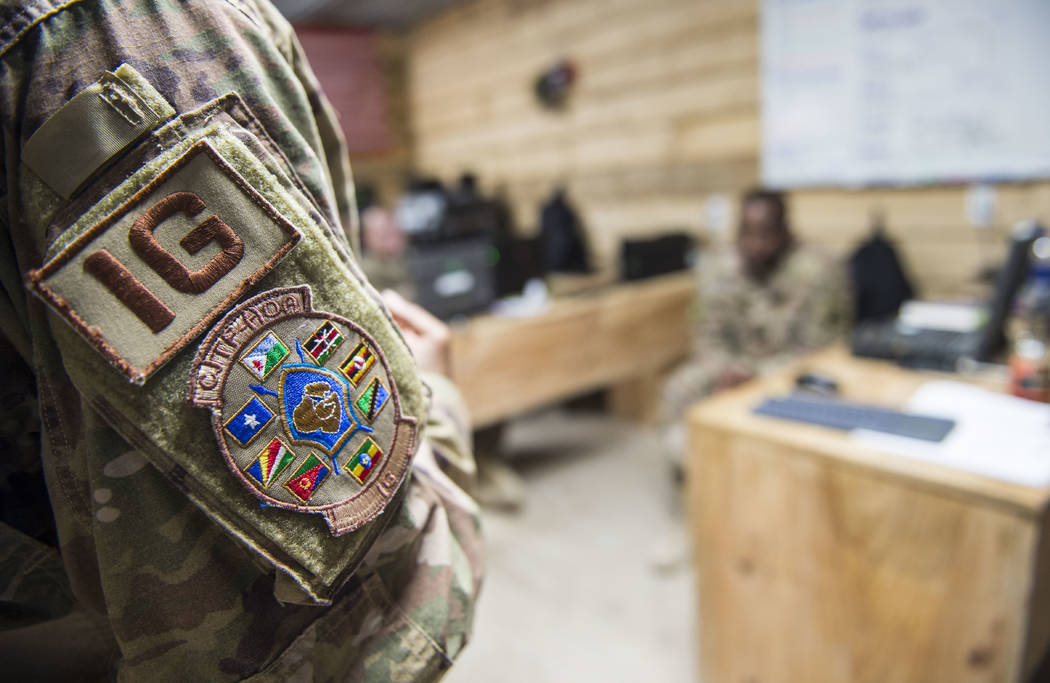 In this photo taken Feb. 24, 2018 and released by the U.S. Air Force, Tech. Sgt. Starr Day, ass ...