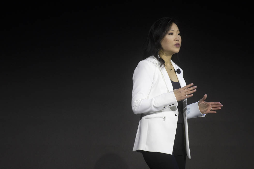 Grace Dolan, Vice President of Home Entertainment Marketing at Samsung Electronics America, spe ...