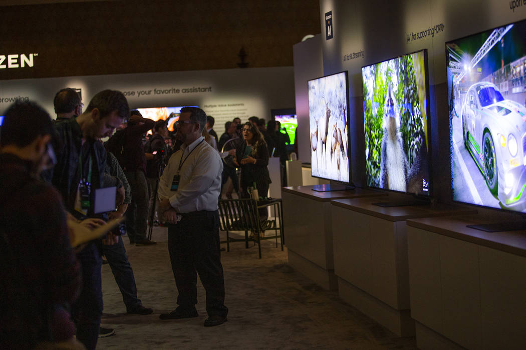 Samsung's CES 2020 First Look event shows new 8K TVs on Sunday, Jan. 5, 2020, at Caesars Palace ...