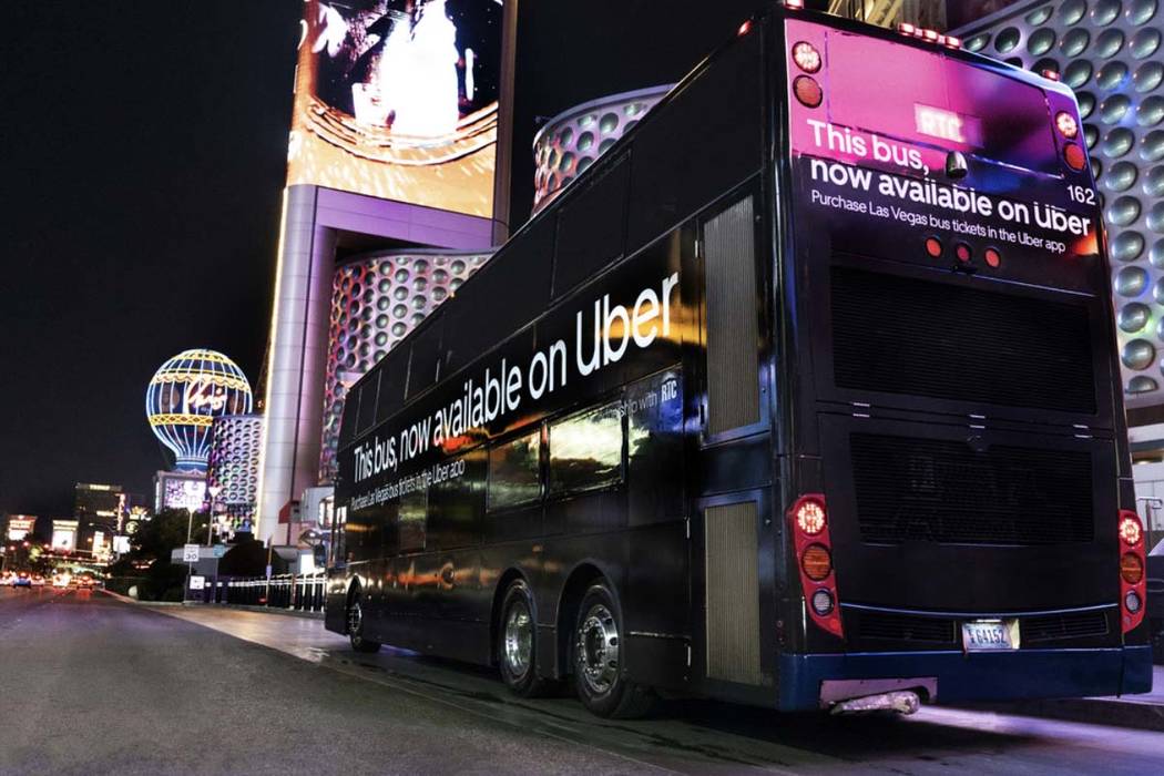 Riders can buy Regional Transportation Commission of Southern Nevada bus passes through the Ube ...