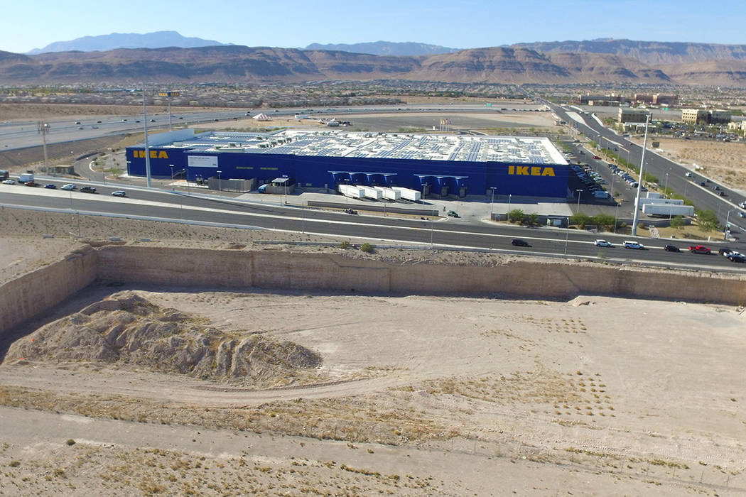 The former Sullivan Square site at the southeast corner of Sunset Road and Durango Drive, acros ...