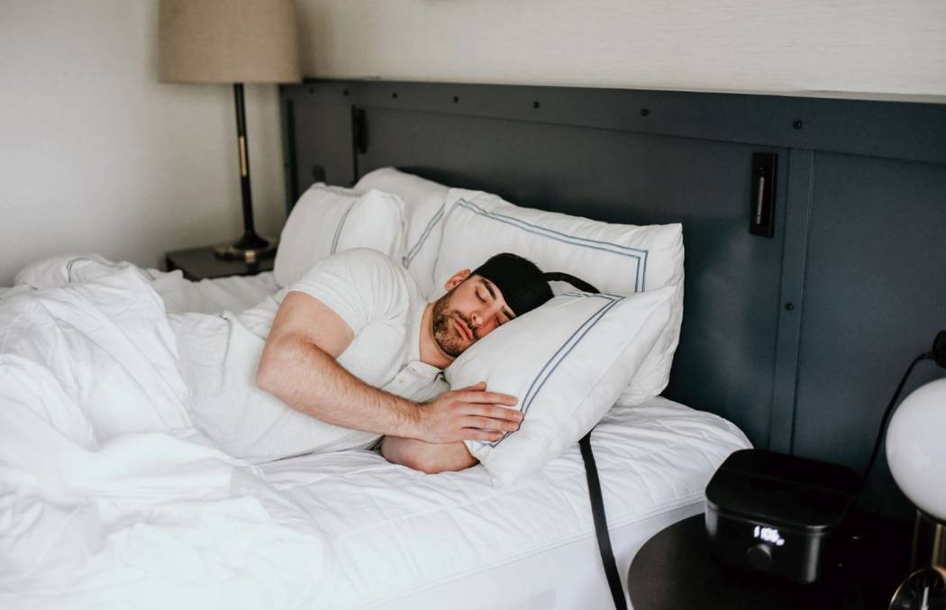 Ebb Therapeutics showcased its wearable device that cools the brain to improve sleep. (Ebb Ther ...