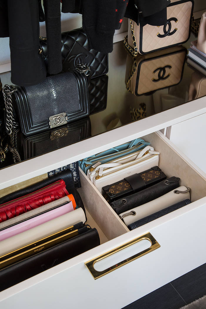 LA Closet Design The best way to complement a stunning handbag