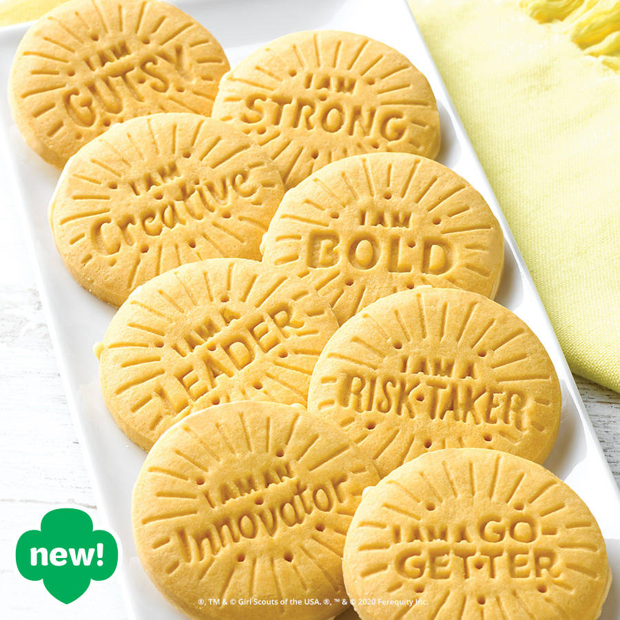 Lemon-Ups are inscribed with inspiring messages. (Little Brownie Bakers)