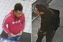 Las Vegas police detectives are asking for the public’s help in identifying two men who may h ...