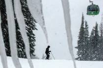 FILE - In this Feb. 25, 2013 file photo, a skier takes advantage of the snowy conditions at Sil ...