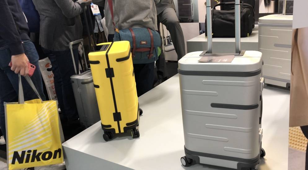 Samsara Luggage's newest smart suitcase can charge mobile phones and includes a WiFi hotspot. ( ...