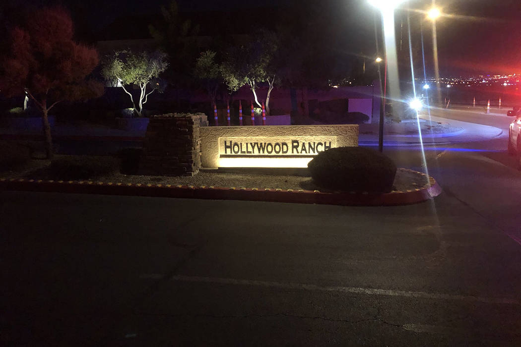 Homicide detectives are investigating a shooting Thursday, Jan. 9, 2020, in the Hollywood Ranch ...