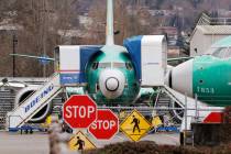 In this Monday, Dec. 16, 2019, file photo, a Boeing 737 Max jets sit parked in Renton, Wash. Ne ...