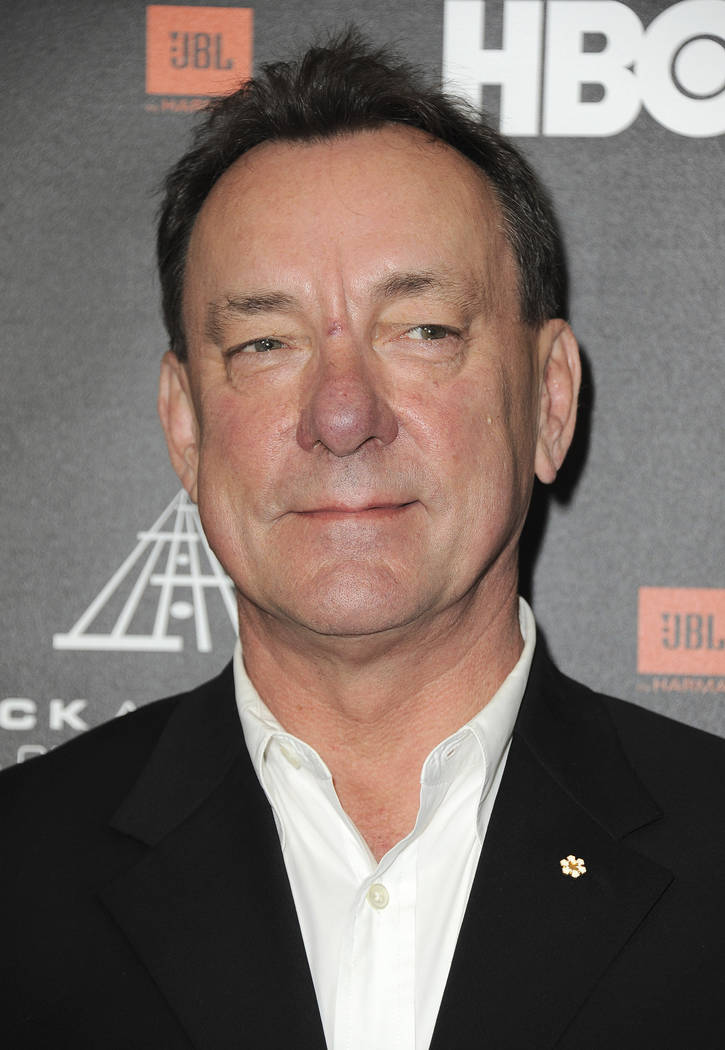 Neil Peart at the Rock and Roll Hall of Fame Induction Ceremony in Los Angeles, April 18, 2013. ...