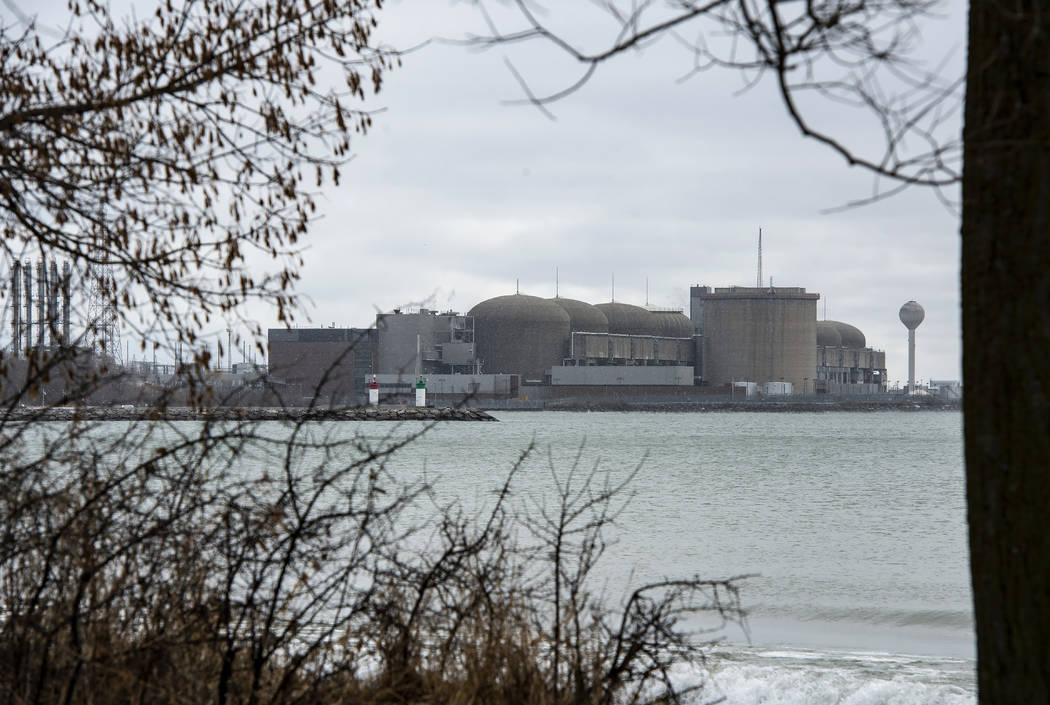 The Pickering Nuclear Generating Station, in Pickering, Ontario is seen Sunday, Jan. 12, 2020. ...