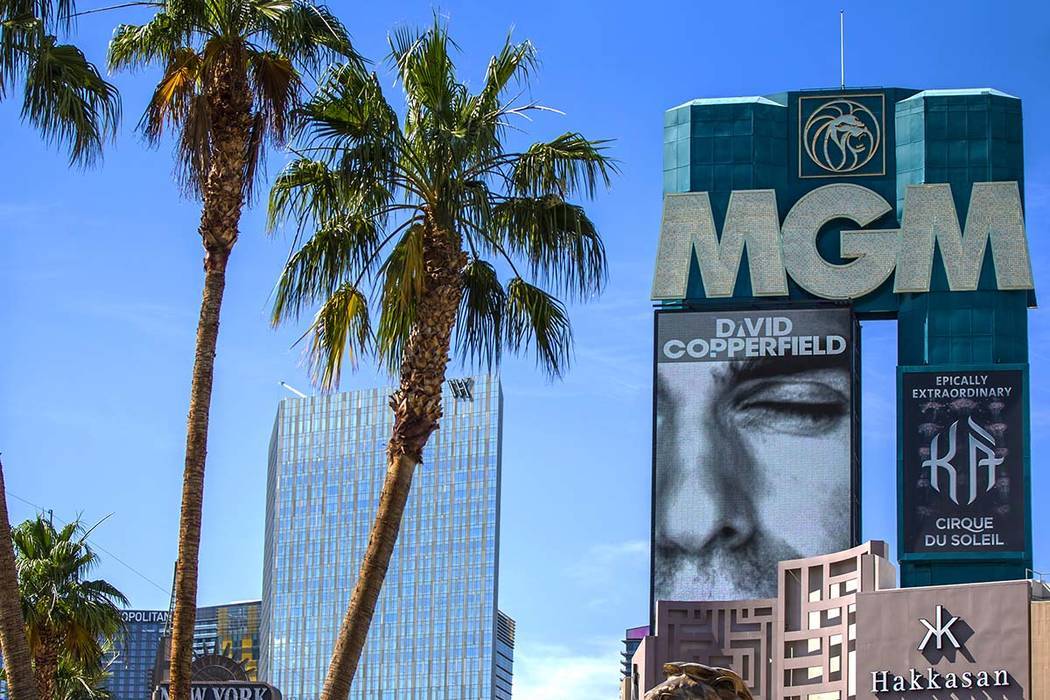 MGM Grand on the Las Vegas Strip (Benjamin Hager/Las Vegas Review-Journal) @benjaminhphoto