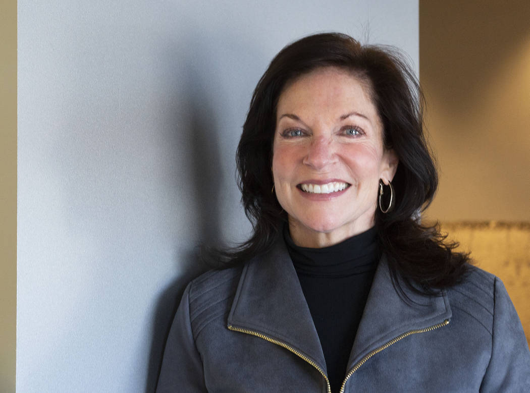 Mary Beth Sewald, president and CEO of the Las Vegas Chamber of Commerce, poses in her office a ...
