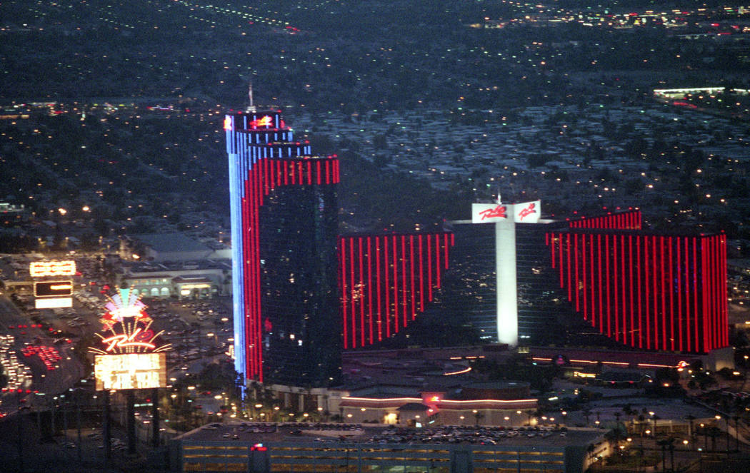 Aerial shot of Las Vegas Strip