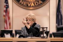 Las Vegas Mayor Carolyn Goodman delivers the annual State of the City address on Thursday, Jan. ...