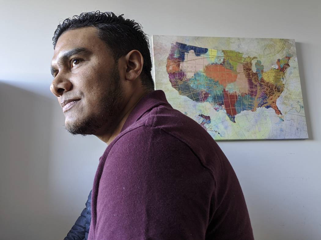 In this Jan. 6, 2020, photo, Michael Navas Gomez, a political activist from Nicaragua, poses fo ...