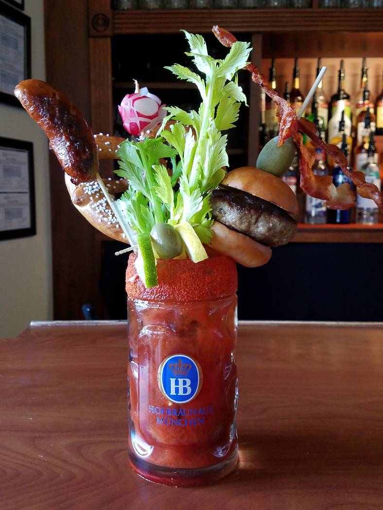 A whopper of a bloody mary at Hofbräuhaus in Las Vegas Las Vegas
