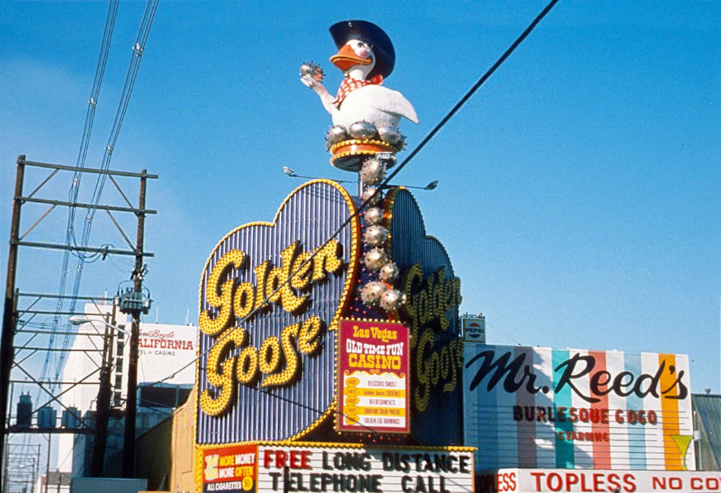 The Golden Goose once stood upon the Golden Goose casino. DTP
