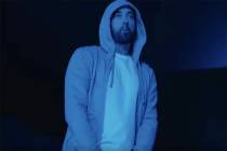 Eminem is seen in a screenshot from his new "Darkness" music video. (Eminem/YouTube)